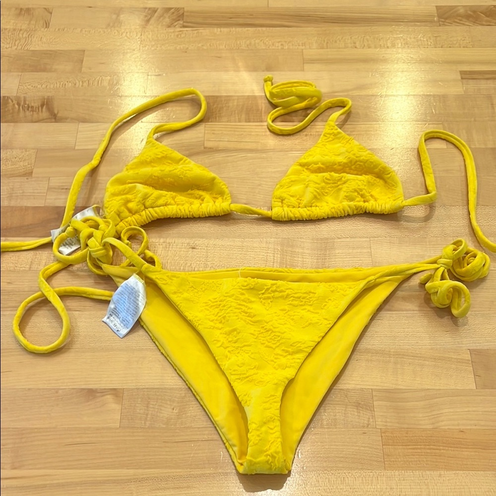 Mara Hoffman Vibrant Yellow Bikini
